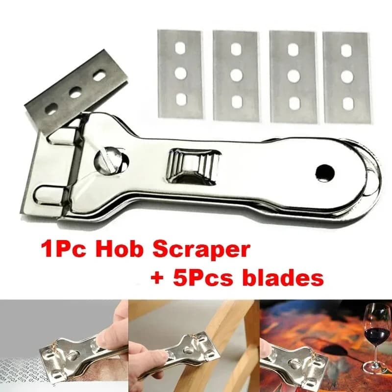 Cạo bếp kính với 5 hoặc 10 lưỡi dao dự phòng