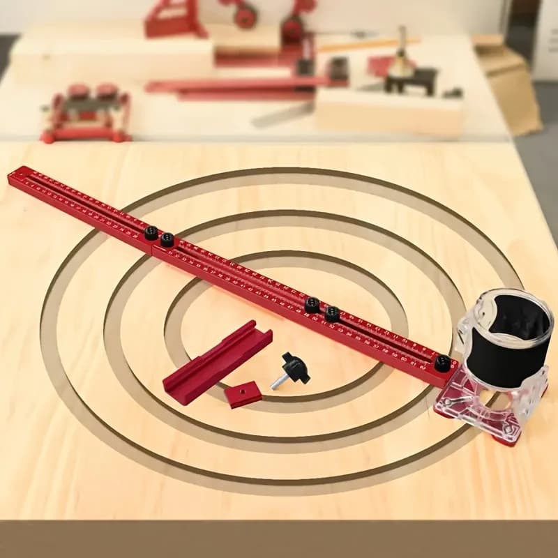 Jig cắt tròn máy phay nhôm 3 trong 1 mở rộng