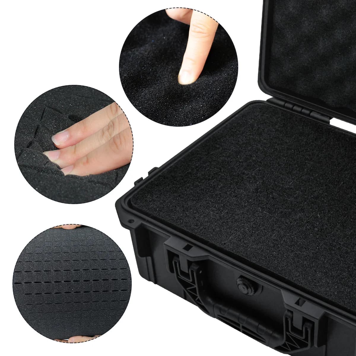 Hộp đựng dụng cụ vỏ cứng chống sốc, chống nước có mút xốp