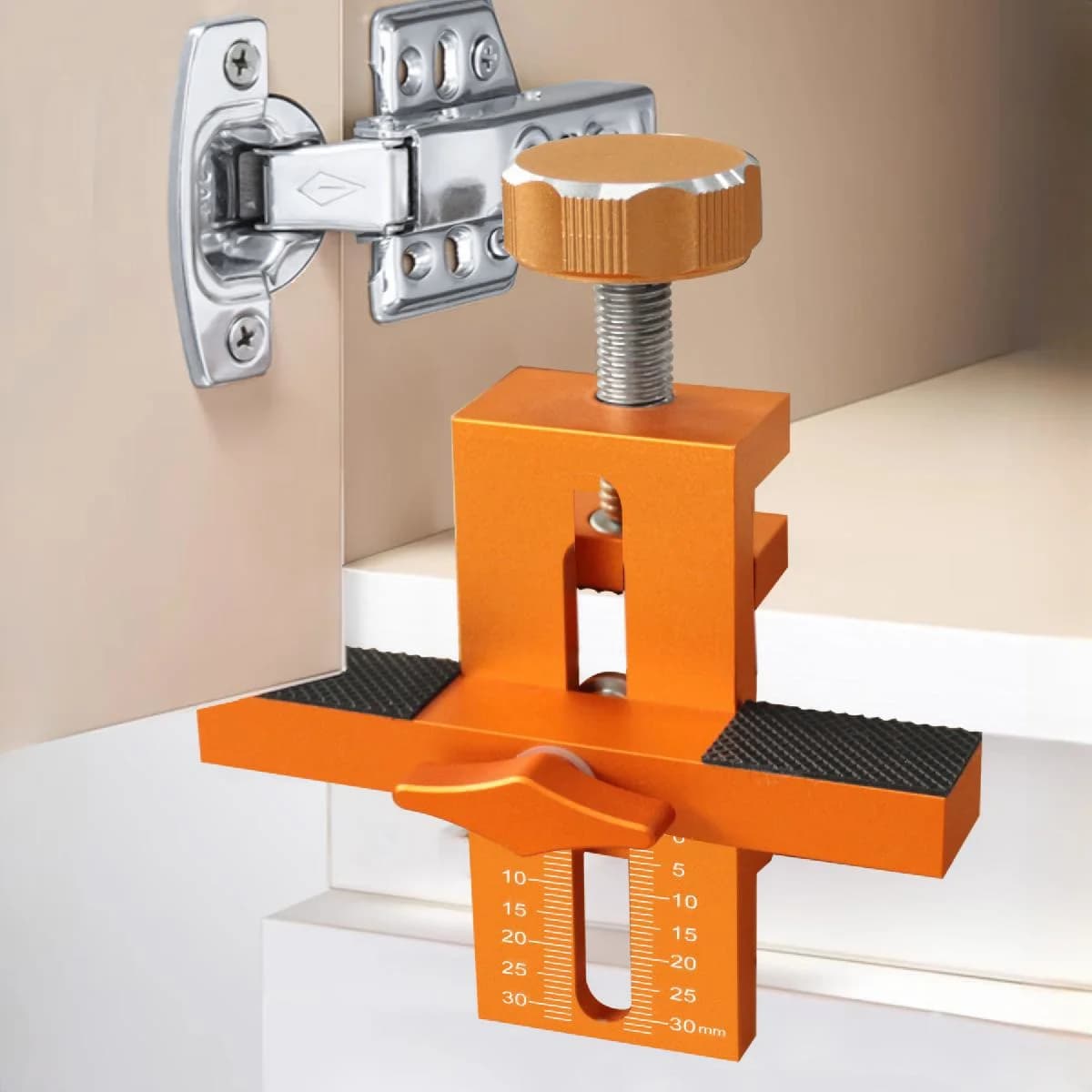Kẹp định vị lắp cửa tủ bếp điều chỉnh được, 7-40mm
