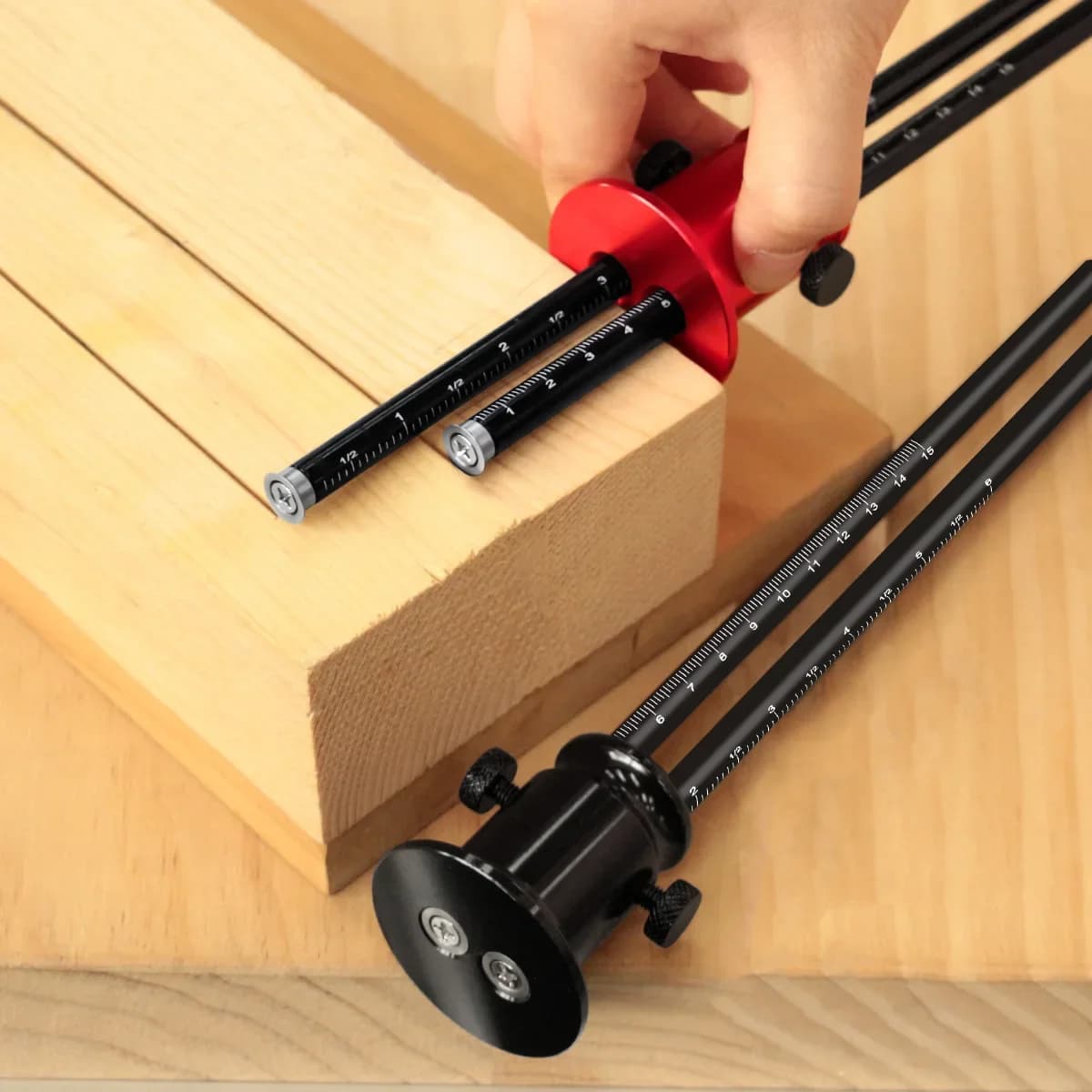 Thước vạch dấu bánh xe nhôm hai đầu