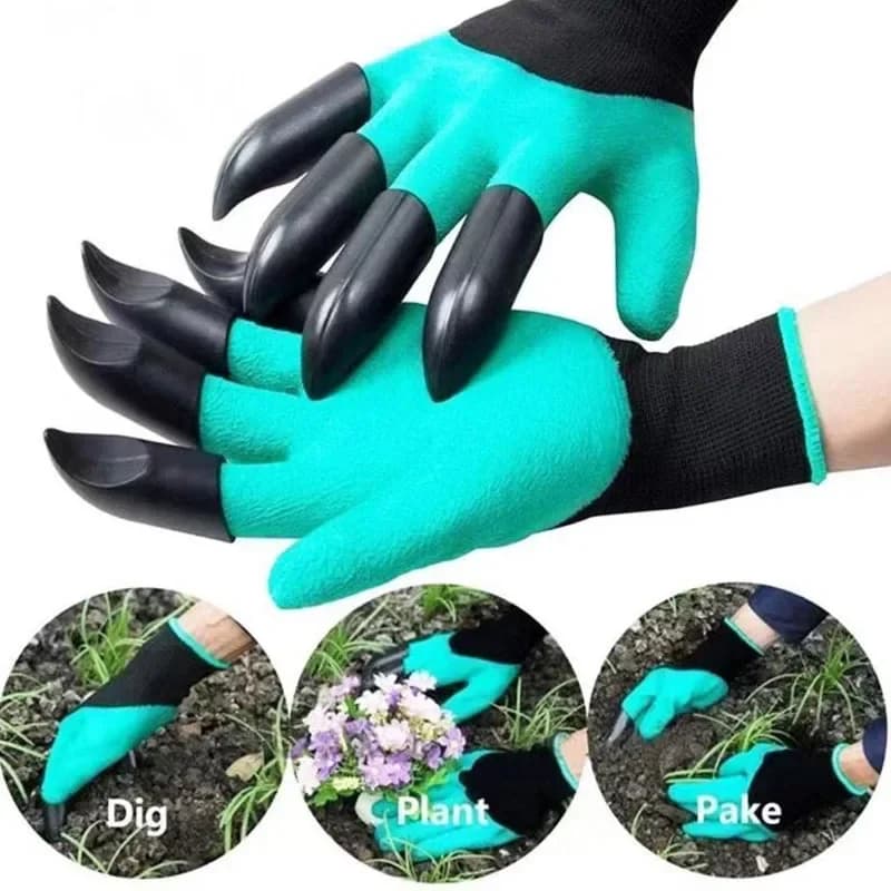 Găng tay làm vườn tích hợp móng vuốt để đào đất