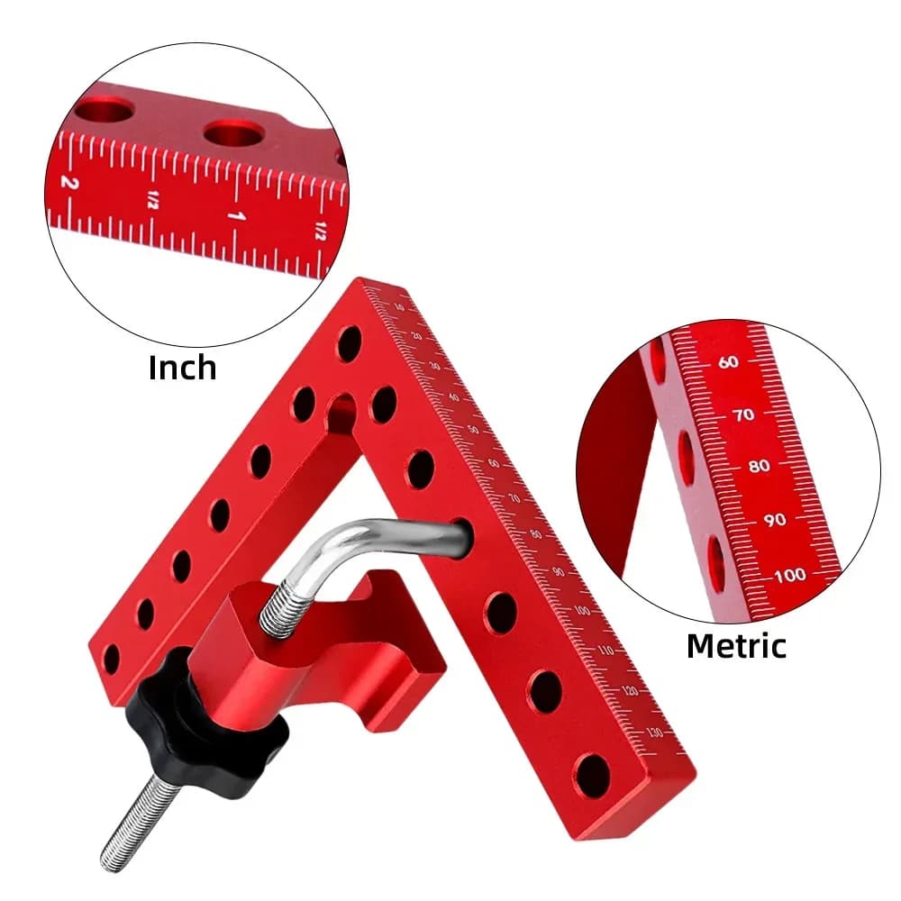 Kẹp Vuông Chữ L Cho Ngành Mộc 90 Độ, 120/140mm