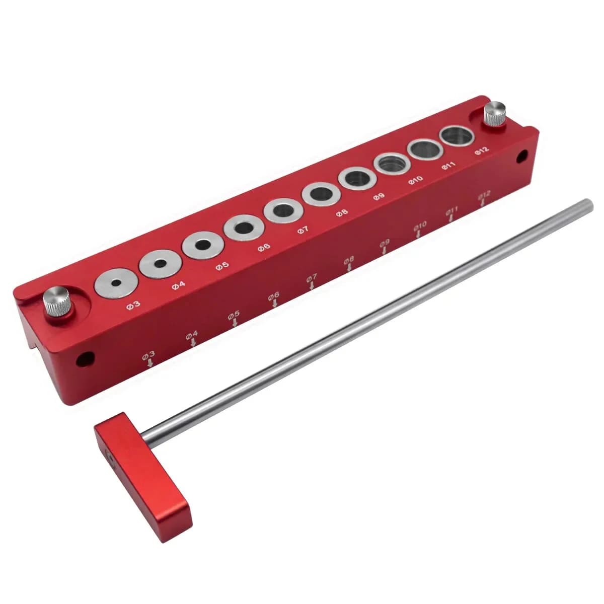 Thước khoan lỗ túi tự định tâm thẳng đứng 3-12mm