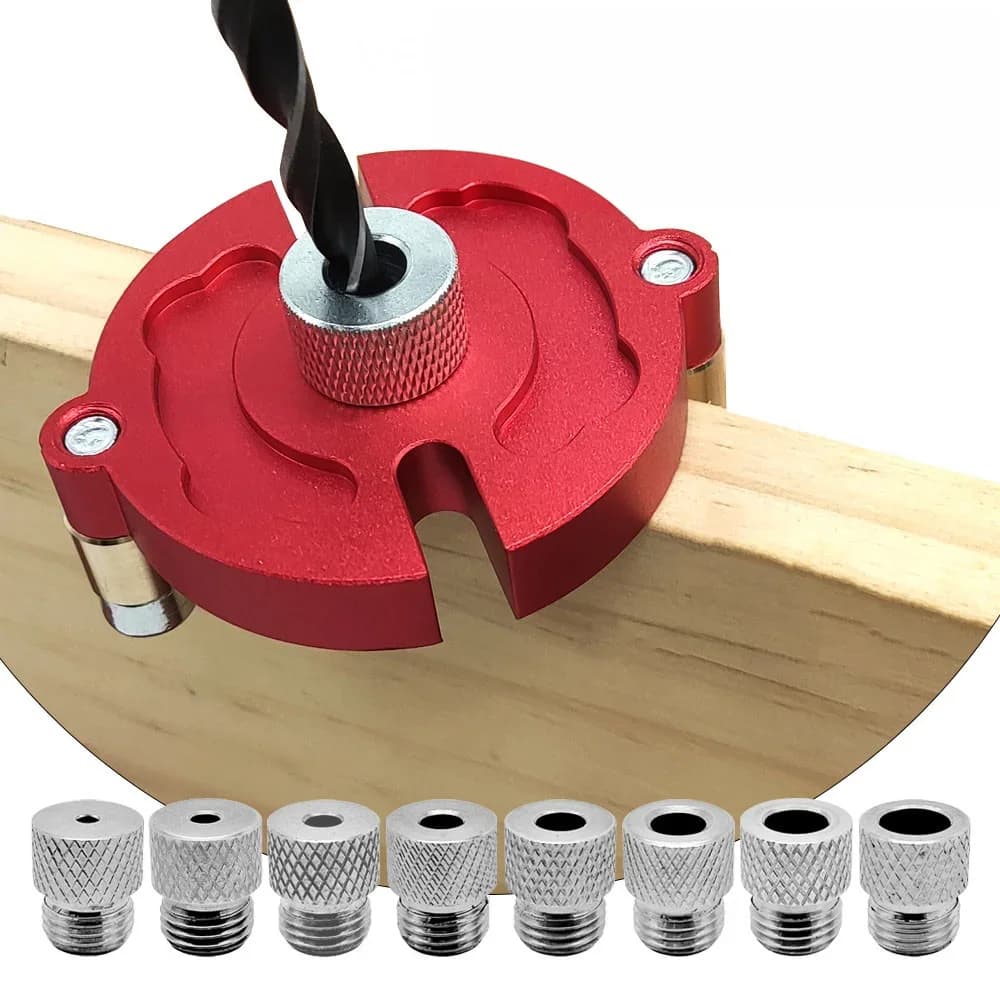 Bộ định vị khoan gỗ chốt tròn 3-10mm, Tự căn chỉnh
