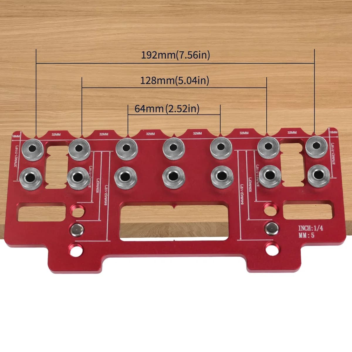 Bộ định vị khoan lỗ kệ và đục dấu khoảng cách tay cầm