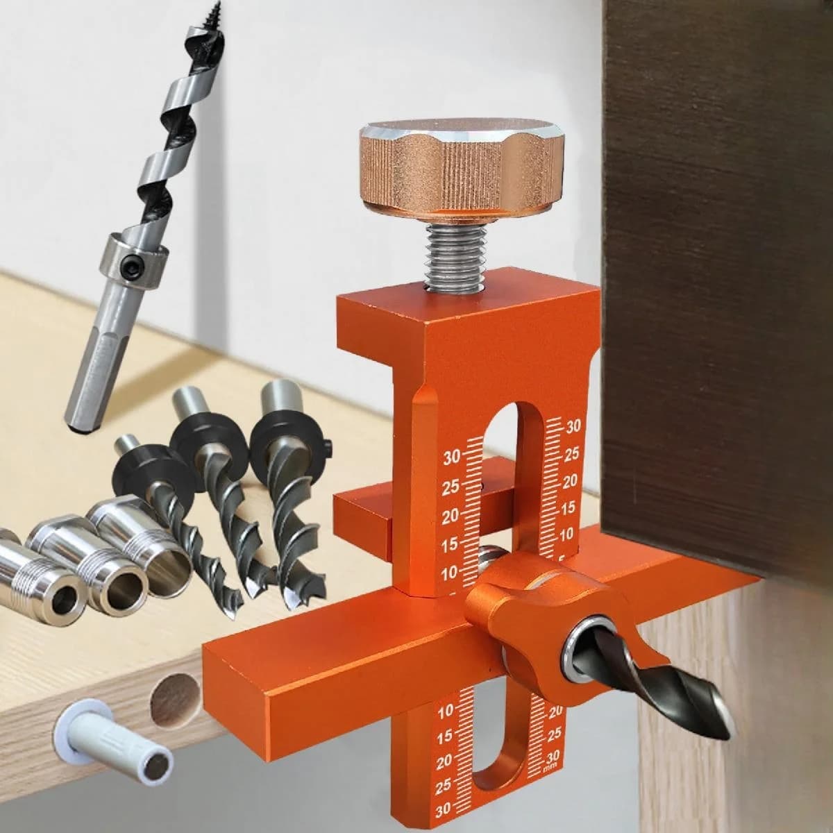 Dụng cụ định vị lắp cửa tủ 2 trong 1