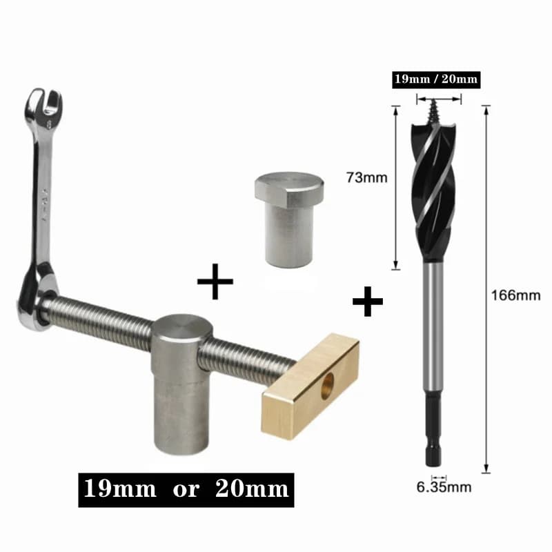 Kẹp bàn điều chỉnh cho bàn làm việc 19/20mm