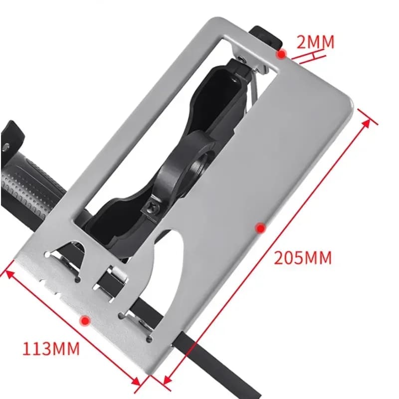 Đế cắt rãnh cho máy mài góc với thanh đỡ cắt 45 độ