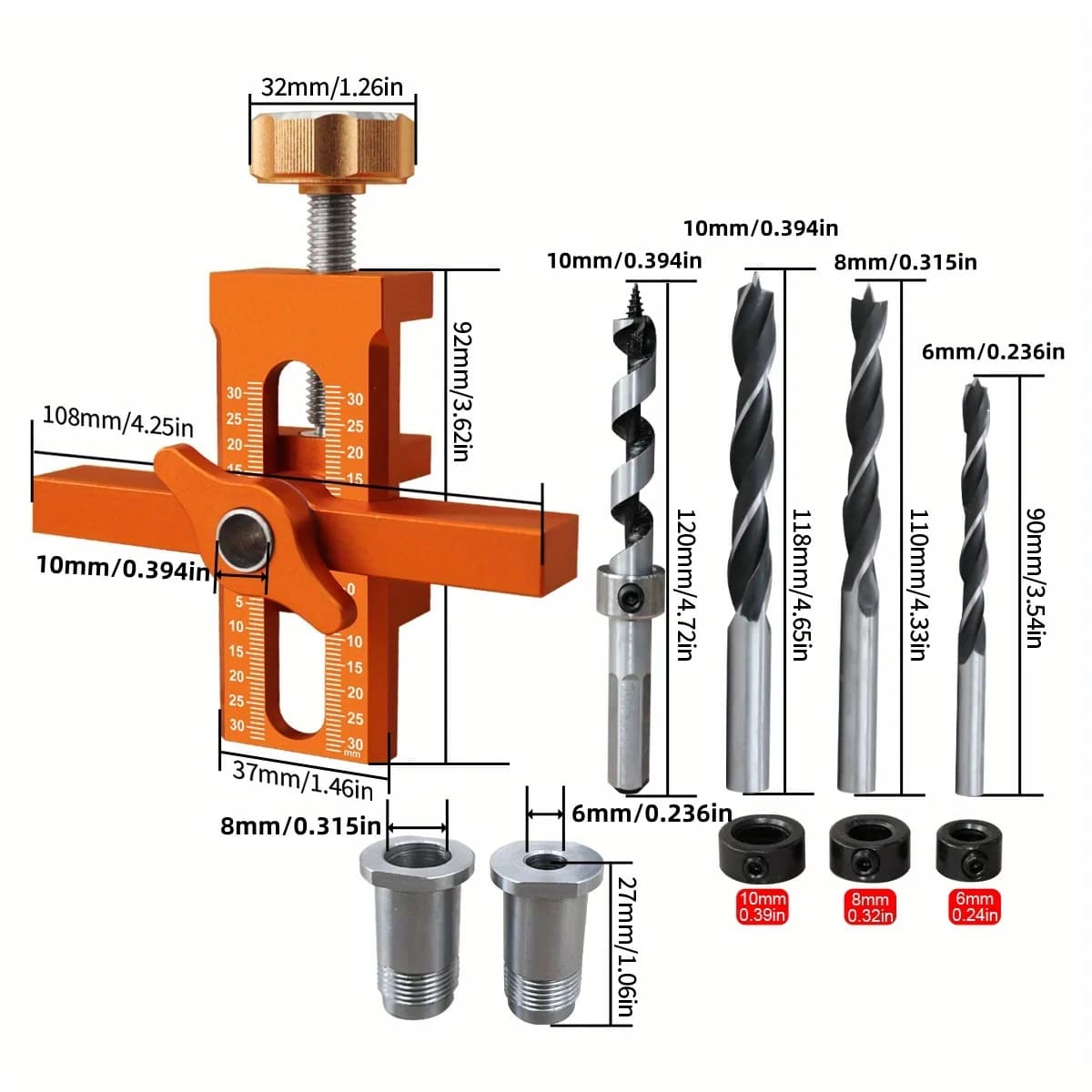 Dụng cụ định vị lắp cửa tủ 2 trong 1