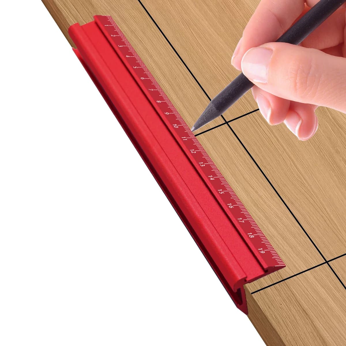 Thước kẻ chữ V chính xác hệ mét và hệ inch