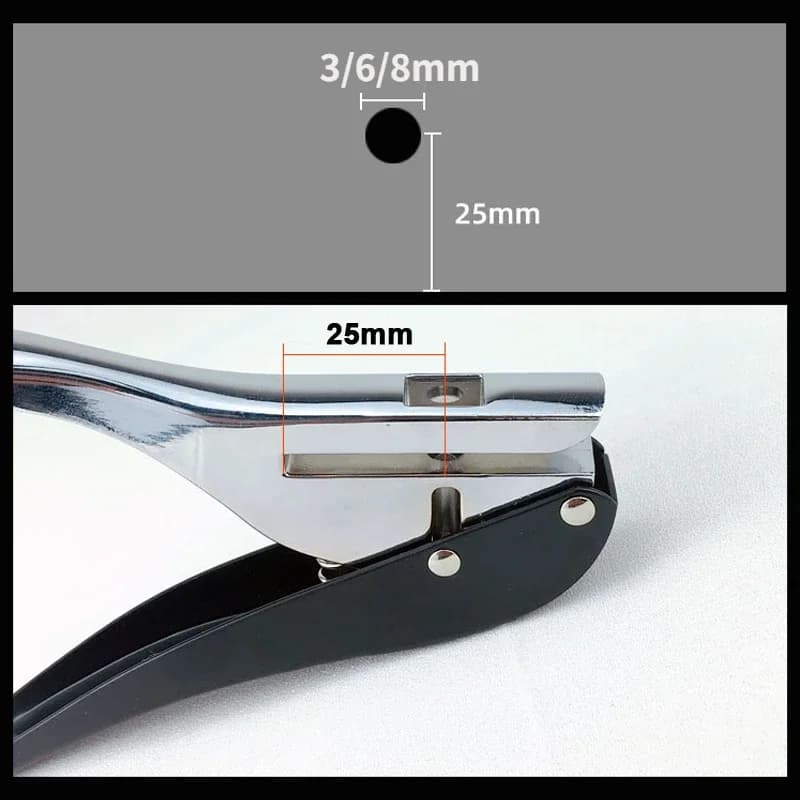 Kìm đục nẹp cạnh thủ công, 3/6/8/10mm