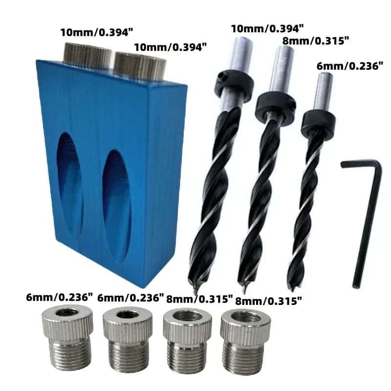 Bộ đồ nghề khoan lỗ ẩn, dẫn hướng 6/8/10mm