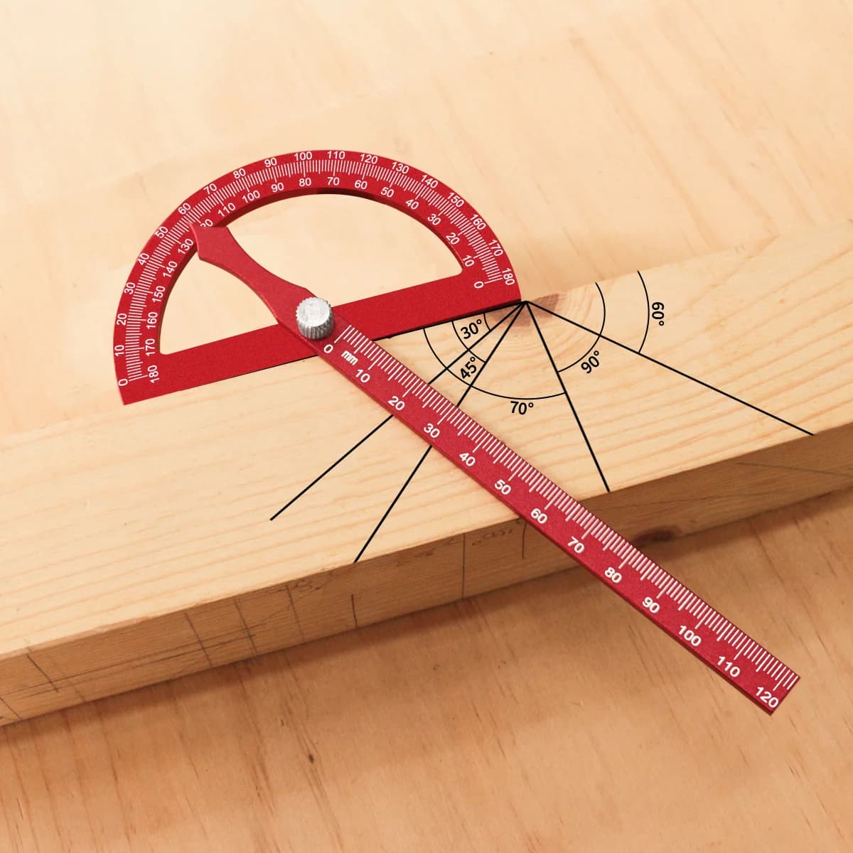 Thước đo góc hợp kim nhôm đa năng