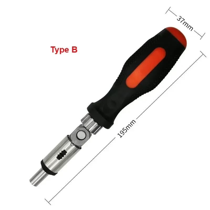 Bộ Tua Vít Ratchet Có Thể Điều Chỉnh Với Tay Gấp