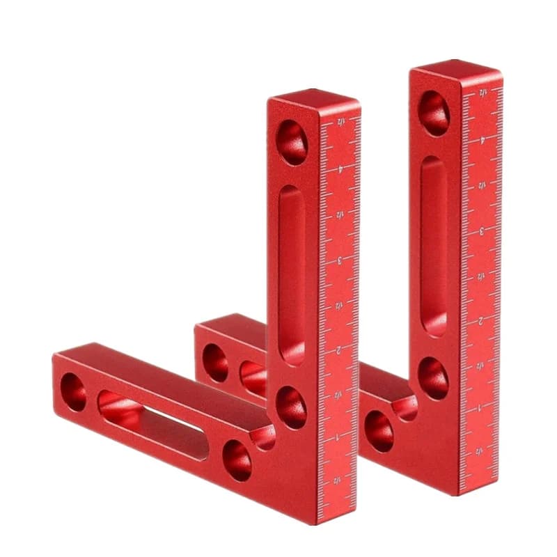 Kẹp vuông định vị góc 90 độ bằng nhôm (2 cái)