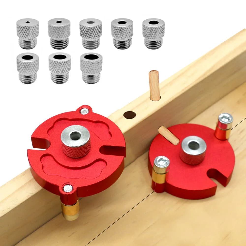 Bộ định vị khoan gỗ chốt tròn 3-10mm, Tự căn chỉnh