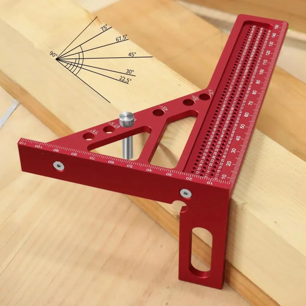 Thước đo góc carpentry đa năng mở rộng 3D