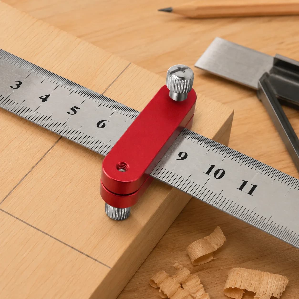 Cữ Dừng Thước Kim Loại Chính Xác Cho Ngành Mộc