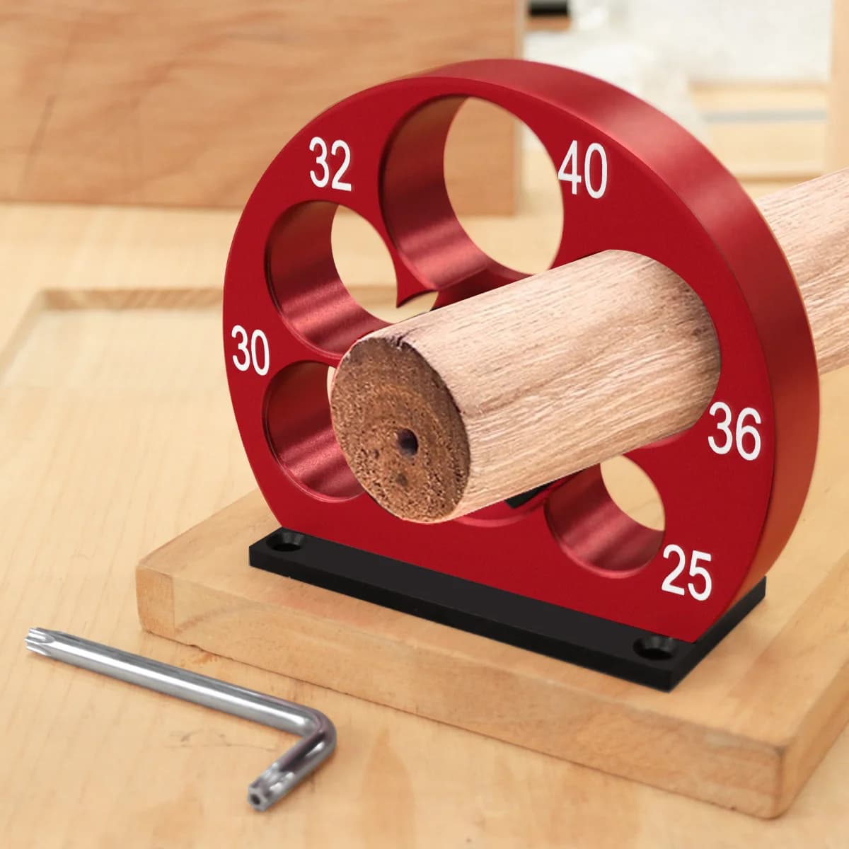 Khuôn tạo chốt gỗ điều chỉnh được 5 lỗ 25-40mm