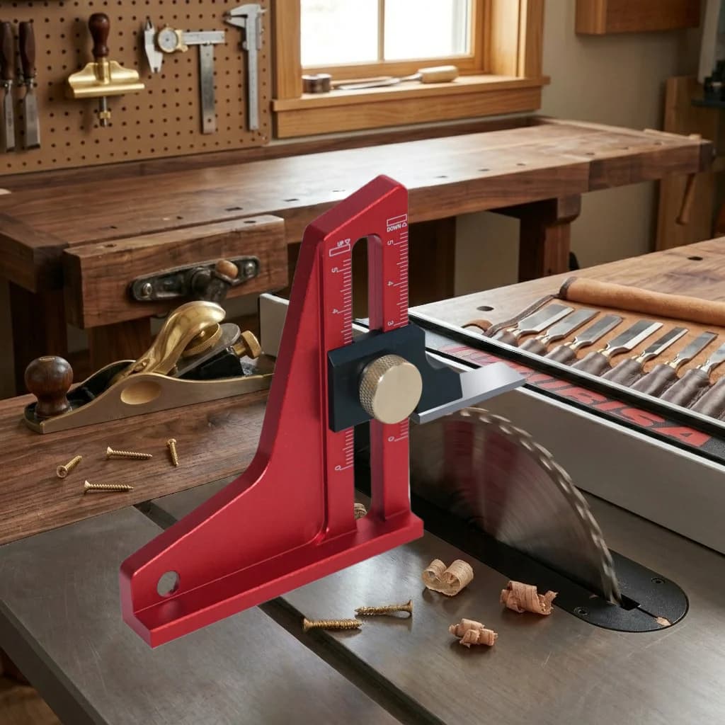 Thước đo độ cao bàn cưa điều chỉnh được 0-50mm bằng Nhôm
