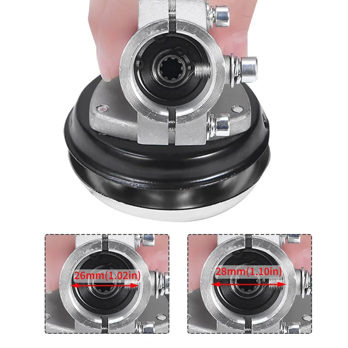 Đầu hộp số thay thế cho máy cắt cỏ 26mm/28mm