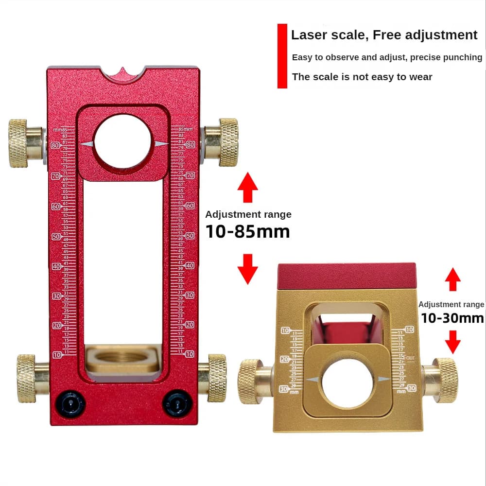 Dụng Cụ Khoan Hướng Dẫn Và Định Vị Chốt Gỗ 2-in-1 Kèm Bộ Mũi Khoan