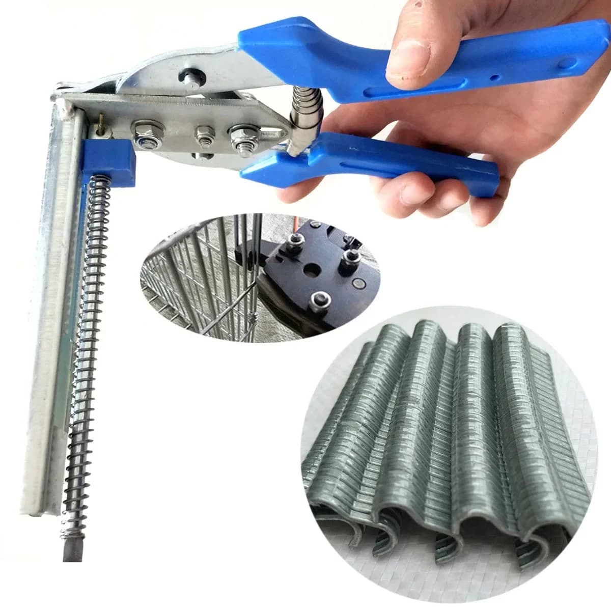 Kìm bấm vòng hạc kèm 600 kẹp inox