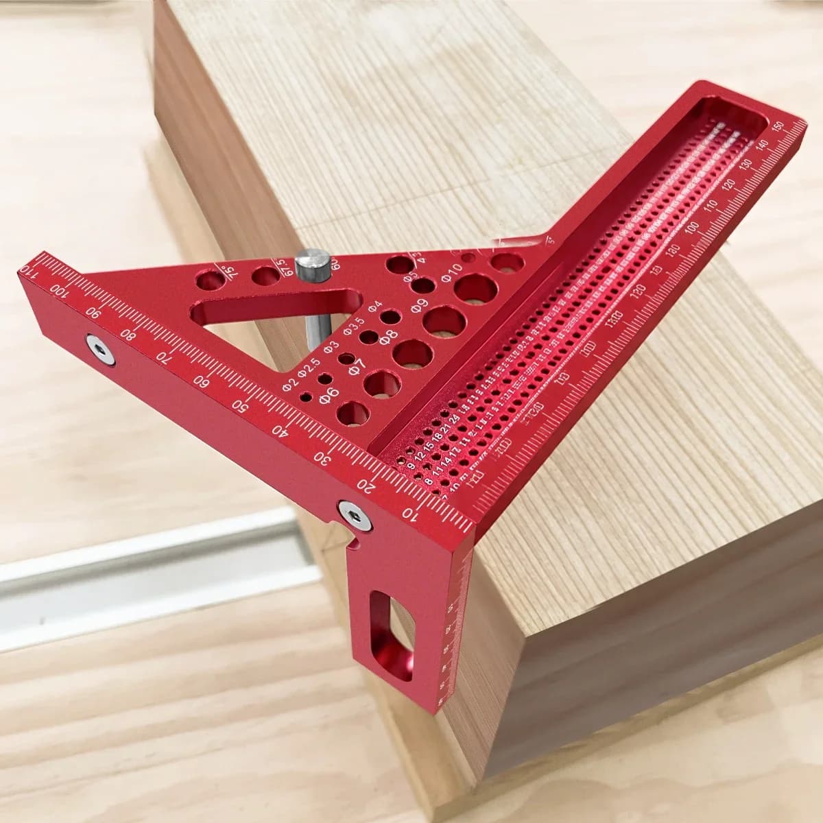 Thước đo đa góc 3D kéo dài kèm chốt dowel