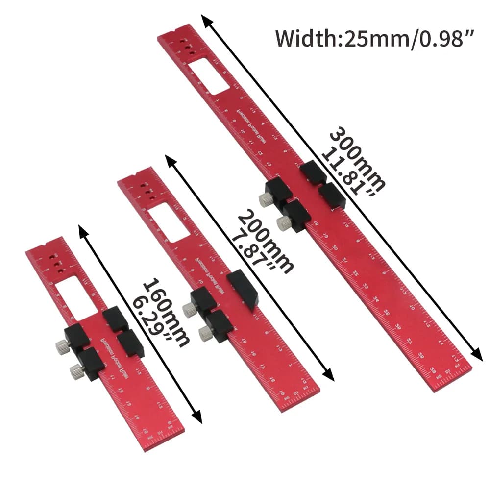 Thước đo bỏ túi chính xác với chặn trượt T-Track