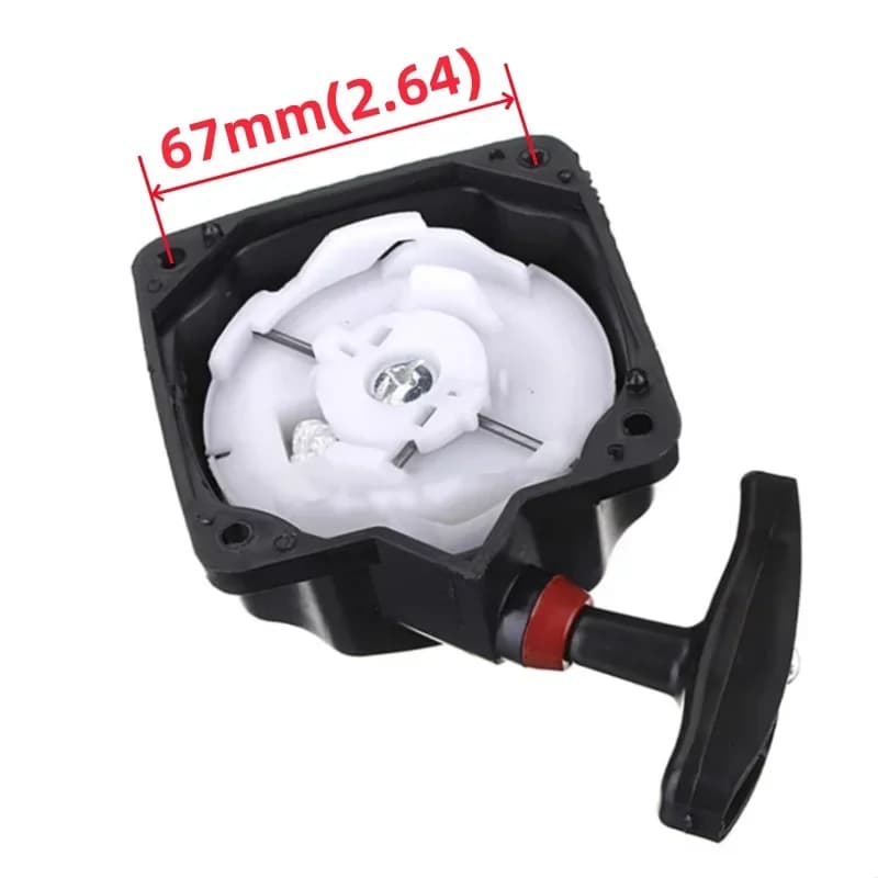 Bộ khởi động giật tay và tấm chắn máy cắt cỏ 80mm