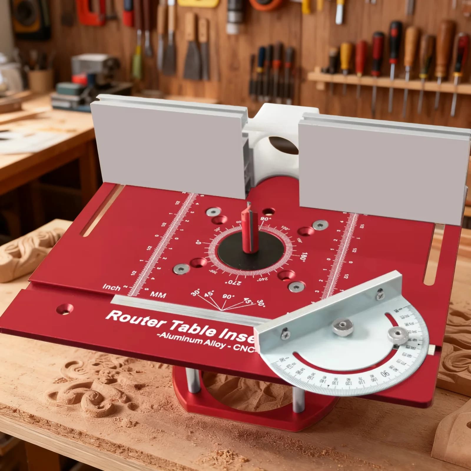 Bộ tấm chèn bàn máy phay CNC cho việc xẻ rãnh và vát mép