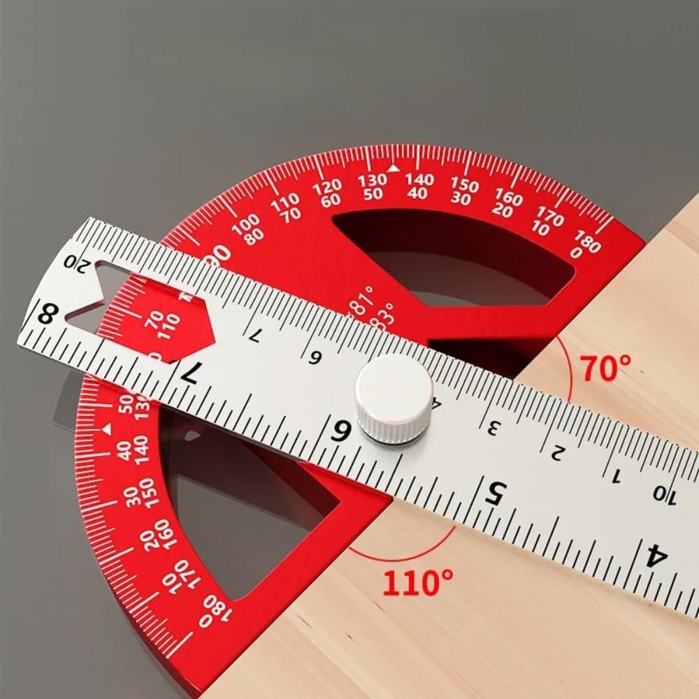 Thước đo góc xây dựng điều chỉnh 0-180 độ