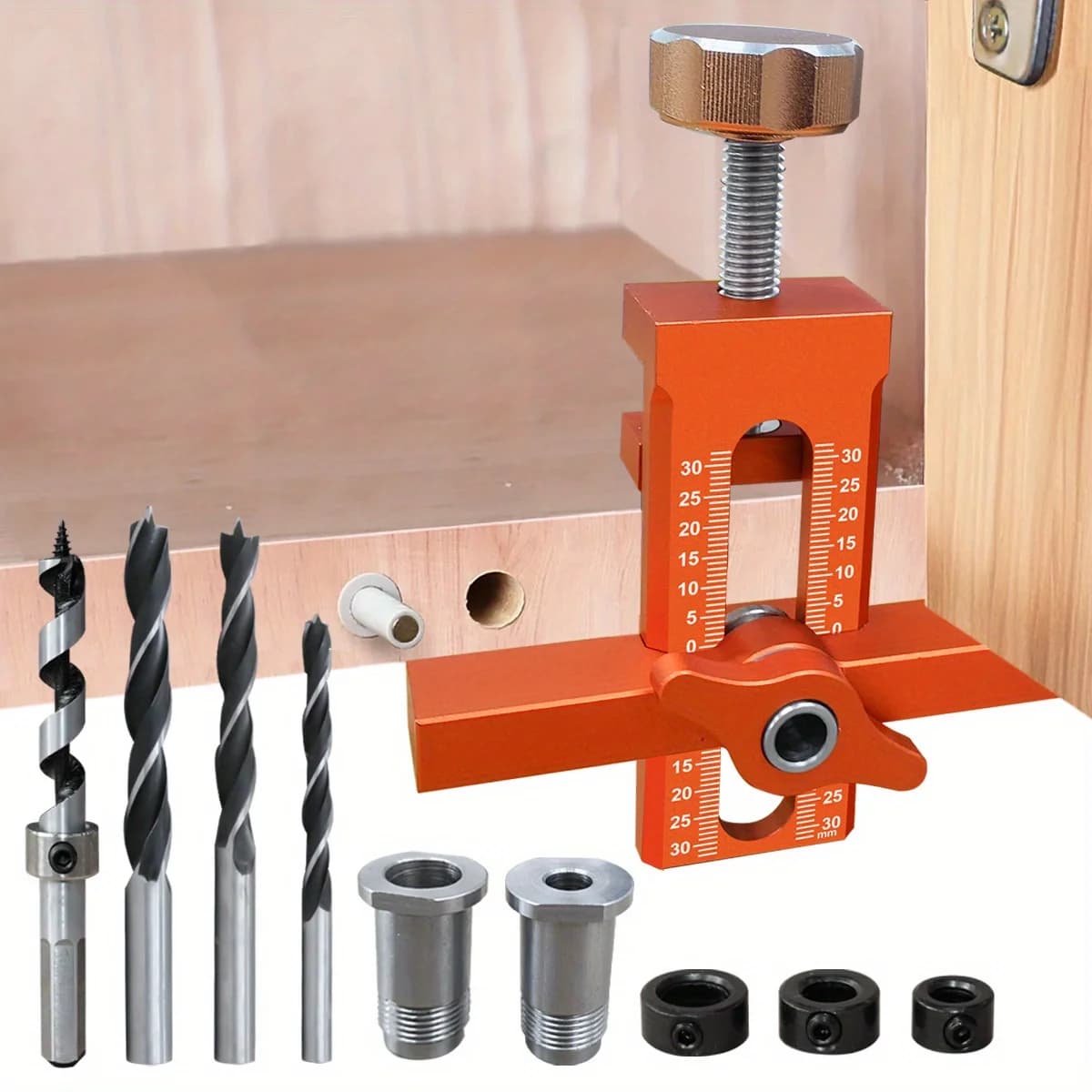 Dụng cụ định vị lắp cửa tủ 2 trong 1