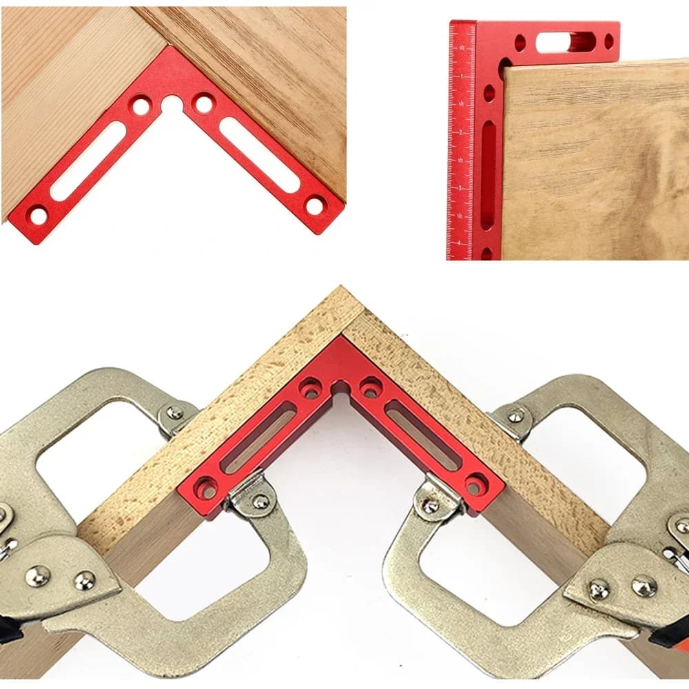 Bộ 2 chiếc Kẹp vuông định vị nhôm góc 90 độ