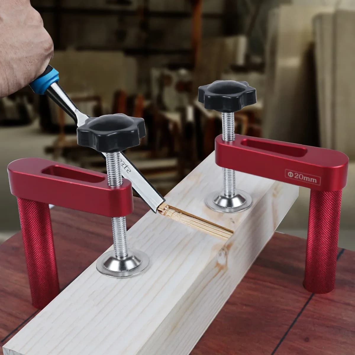 Kẹp chặn bàn làm việc bằng nhôm cho lỗ 19mm hoặc 20mm