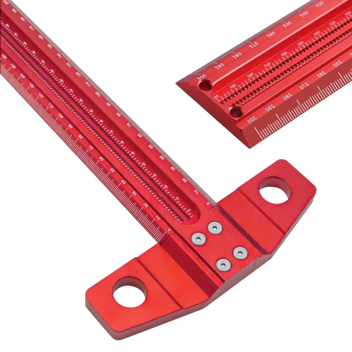 Thước chữ T và compa vạch dấu chính xác cho chế biến gỗ
