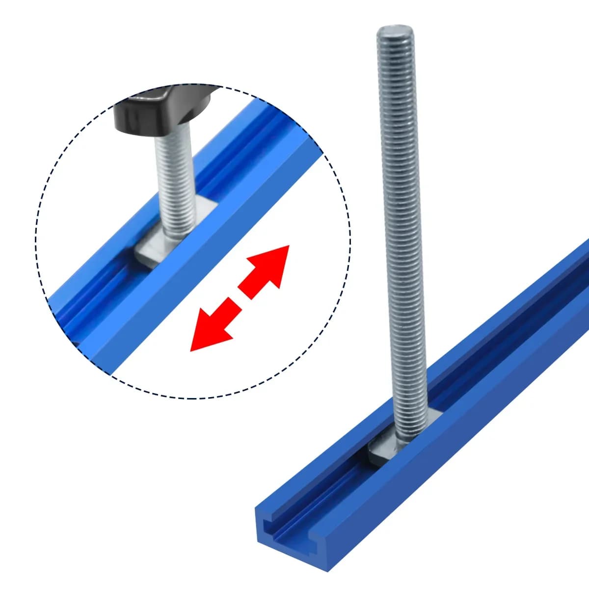 Bộ ốc, núm vặn và đai ốc trượt cho ray T
